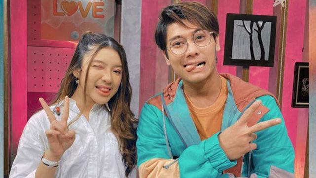 Tiara Andini berfoto dengan Rizky Billar (Instagram)