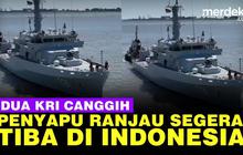 VIDEO: Penampakan Dua Kapal Perang TNI AL Penyapu Ranjau, Siap Jaga Perairan RI
