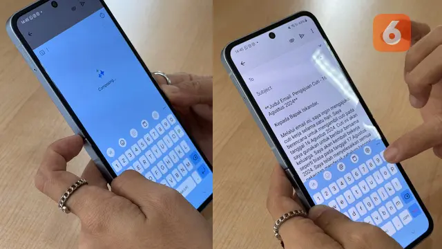 Fitur AI Composer di Galaxy Z Fold6 dan Z Flip6