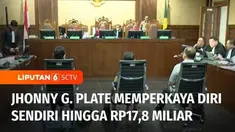 Mantan Menkominfo, Johnny G. Plate, terdakwa kasus dugaan korupsi proyek BTS 4G yang merugikan negara Rp 8 triliun, menjalani sidang perdana di Pengadilan Negeri Tipikor, Jakarta.