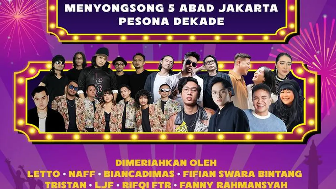 Kurang dari 24 jam menjelang pergantian tahun, Lapangan Banteng, Jakarta Selatan, bakal menjadi saksi pusat kemeriahan menyambut 5 abad Jakarta, melalui ‘Pesona Dekade’, yang digelar 31 Desember 2024. (Liputan6.com/Jayadi Supriadin)