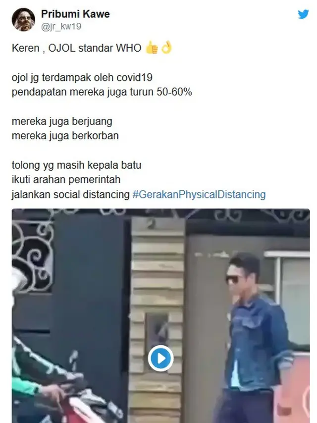 aksi ojol cek suhu tubuh penumpang viral