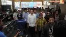 Jokowi kembali melakukan blusukan ke pasar tradisional usai berkampanye di daerah Cipanas, Jawa Barat (Liputan6.com/Herman Zakharia)