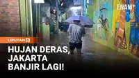Diguyur Hujan Deras, Daerah Kebon Pala Jakarta Terendam Banjir