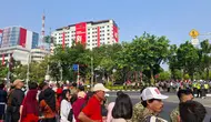 Masyarakat Padati Kawasan Monas hingga Istana Jelang Upacara HUT RI