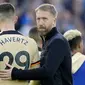 Duel Brighton & Hove Albion kontra Chelsea menjadi ajang reuni yang menyakitkan bagi Graham Potter. Dia kalah melawan mantan klub yang dibesarkannya. (AP/Kirsty Wigglesworth)