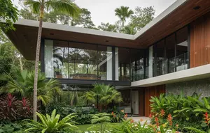 7 Desain Fasad Modern dari Perpaduan Beton, Kaca, dan Kayu, Bikin Rumah Tampak Mewah