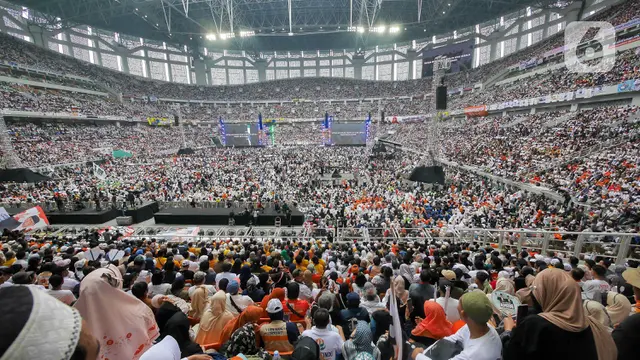 Lautan Massa Pendukung AMIN Padati Jakarta International Stadium