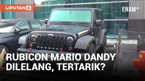 VIDEO: Mobil Rubicon Mario Dandy Bakal Dilelang
