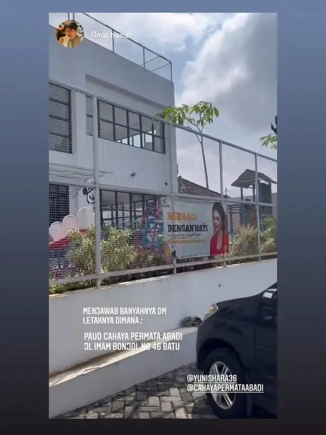 Yuni Shara akhirnya dapat mewujudukan mimpinya membuat gedung PAUD