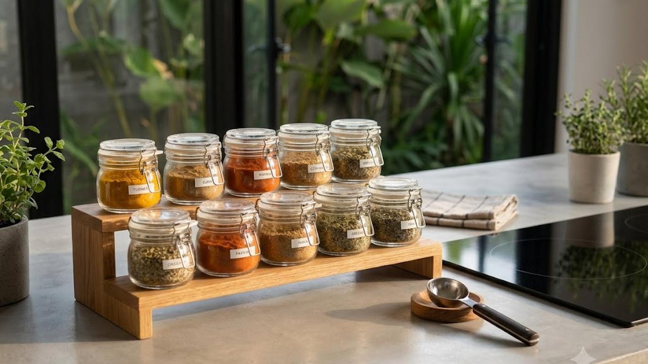 Cara Menata Rak Bumbu agar Tetap Praktis