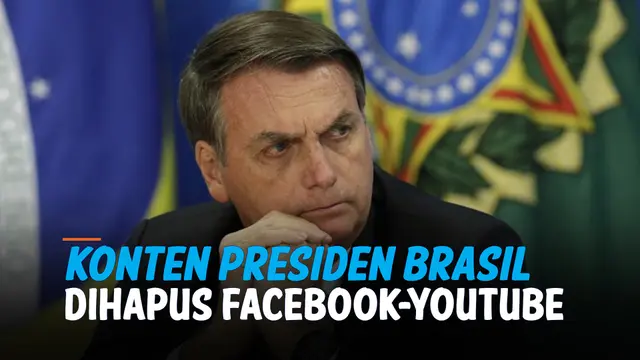 VIDEO: Konten Presiden Brasil Dihapus Facebook-YouTube Dianggap Sebar Hoaks Covid-19