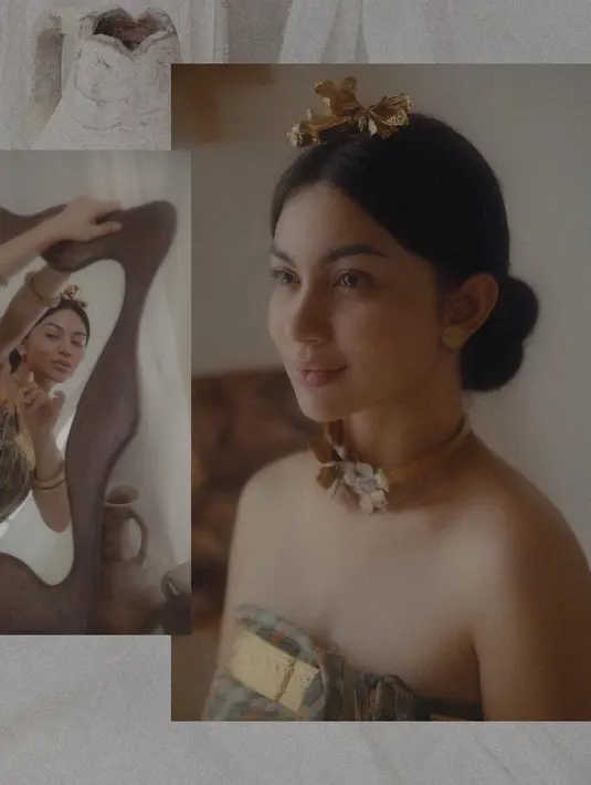 Ia mengunggah potret dirinya yang menjelma menjadi sosok putri Bali [instagram/anaditya_]