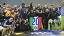 Bersama Inter Milan yang dibesutnya sejak 2021/2022, Simone Inzaghi total telah mengoleksi 6 gelar domestik di sepak bola Italia. (AP Photo/Luca Bruno)