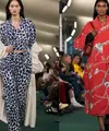 Burberry menampilkan koleksi SS24 di dalam tenda tartan hijau raksasa di Highbury Fields. [Dok/Burberry]