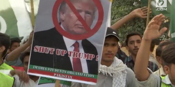 VIDEO: Demo Pakistan Tolak Tuduhan Trump