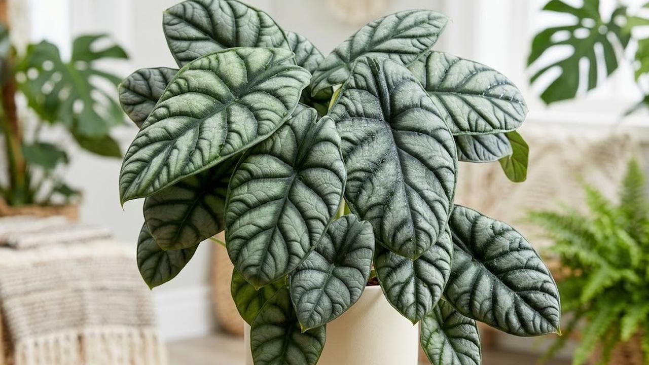Alocasia ‘Dragon Scale’ (Alocasia baginda ‘Dragon Scale’)