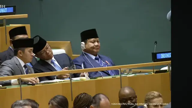 Presiden Prabowo Subianto menghadiri Sidang Majelis Umum ke-80 Perserikatan Bangsa-bangsa (PBB) di Markas PBB, New York, Amerika Serikat (AS), Selasa (23/9/2025).