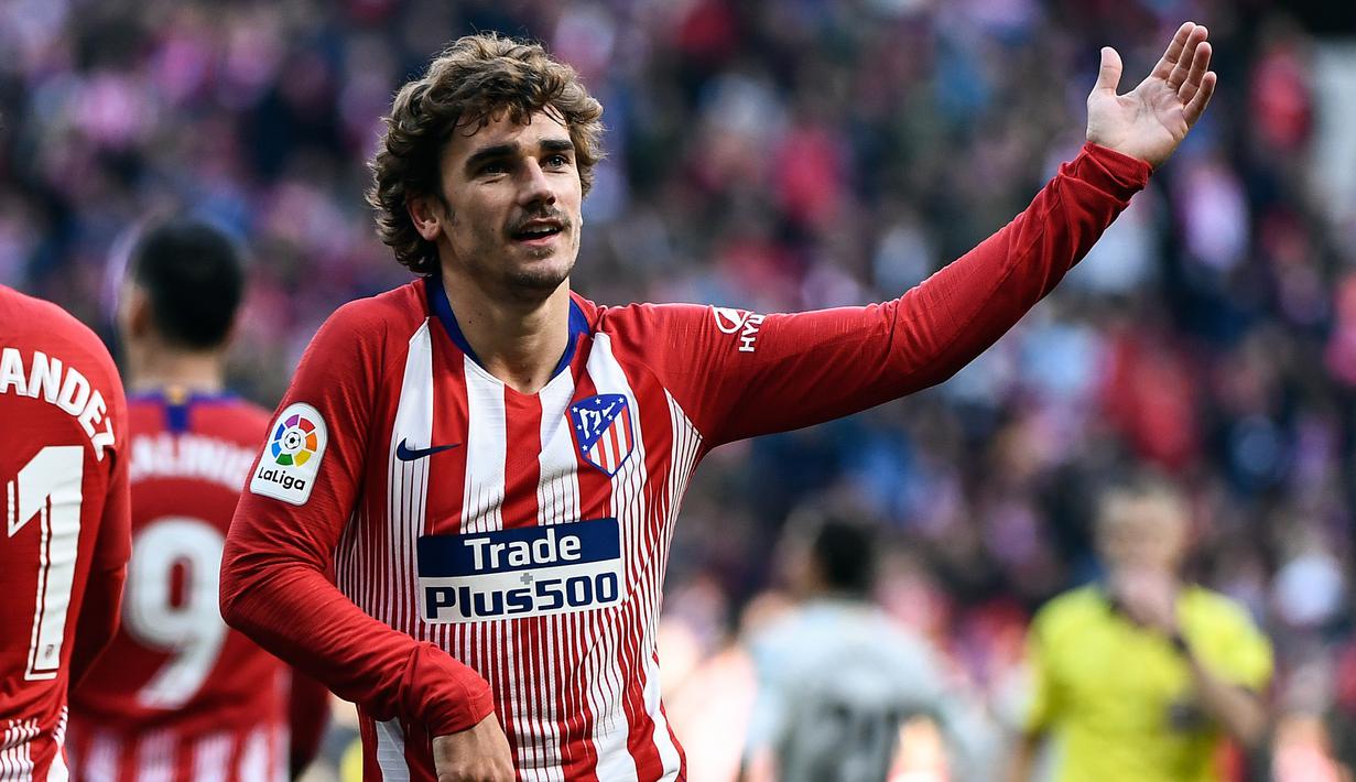 4. Antoine Griezmann (Atletico Madrid) – 10 gol dan 7 assist (AFP/Oscar del Pozo)