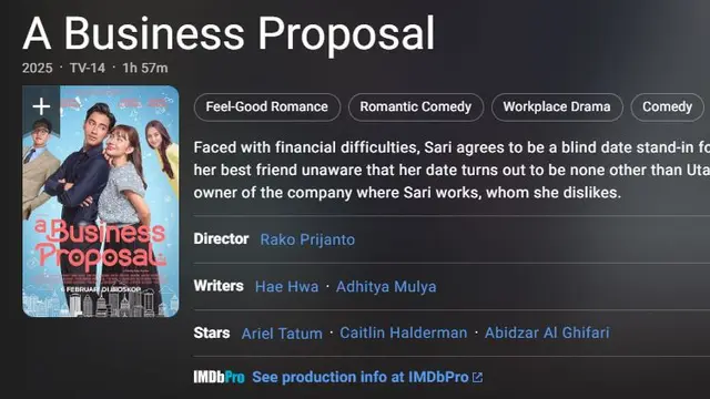 rating A Business Proposal - imdb.com