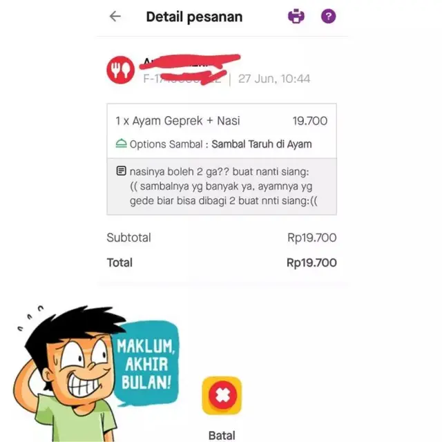 6 Catatan Pelanggan Minta Ekstra Ketika Pesan Makanan Online Ini Bikin Elus Dada