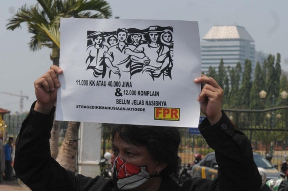 Massa datangi Istana menolak penggenangan Waduk Jatigede