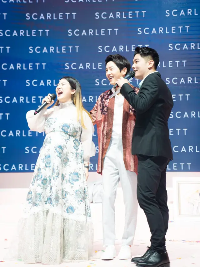 Song Joong Ki kala menghadiri program Scarlett Beautyverse di Jakarta, pada November 2022. (Foto: Dok. Scarlett Indonesia)