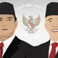 Ilustrasi Prabowo-Hatta  (Liputan6.com/Johan Fatzry)