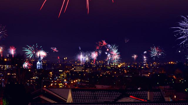 Ilustrasi suasana perayaan Tahun Baru