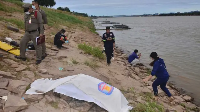 Polisi sebelumnya menemukan mayat di Sungai Mekong di provinsi Nakhon Phanom bulan Desember lalu. (AP)