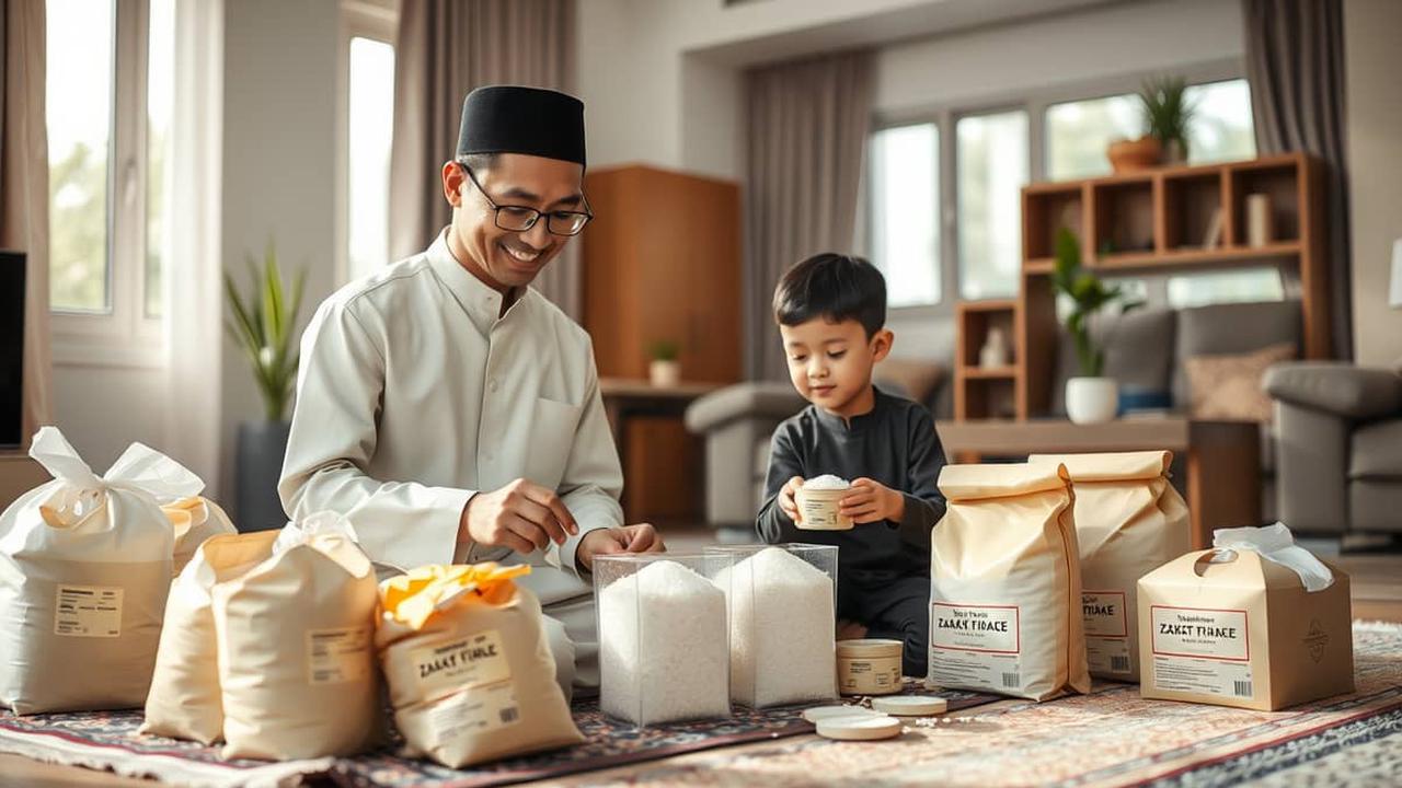 cara zakat fitrah untuk anak
