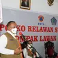 Ketua Satgas COVID-19 Ganip Warsito meninjau Posko Relawan Sulut Hebat Kompak Lawan COVID-19 di Kota Manado, Sulawesi Utara, Sabtu (9/10/2021). (Dok BNPB)