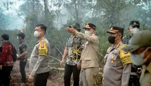 Gubernur Agustiar Sabran Turun Langsung Pimpin Penanganan Karhutla di Kalimantan Tengah