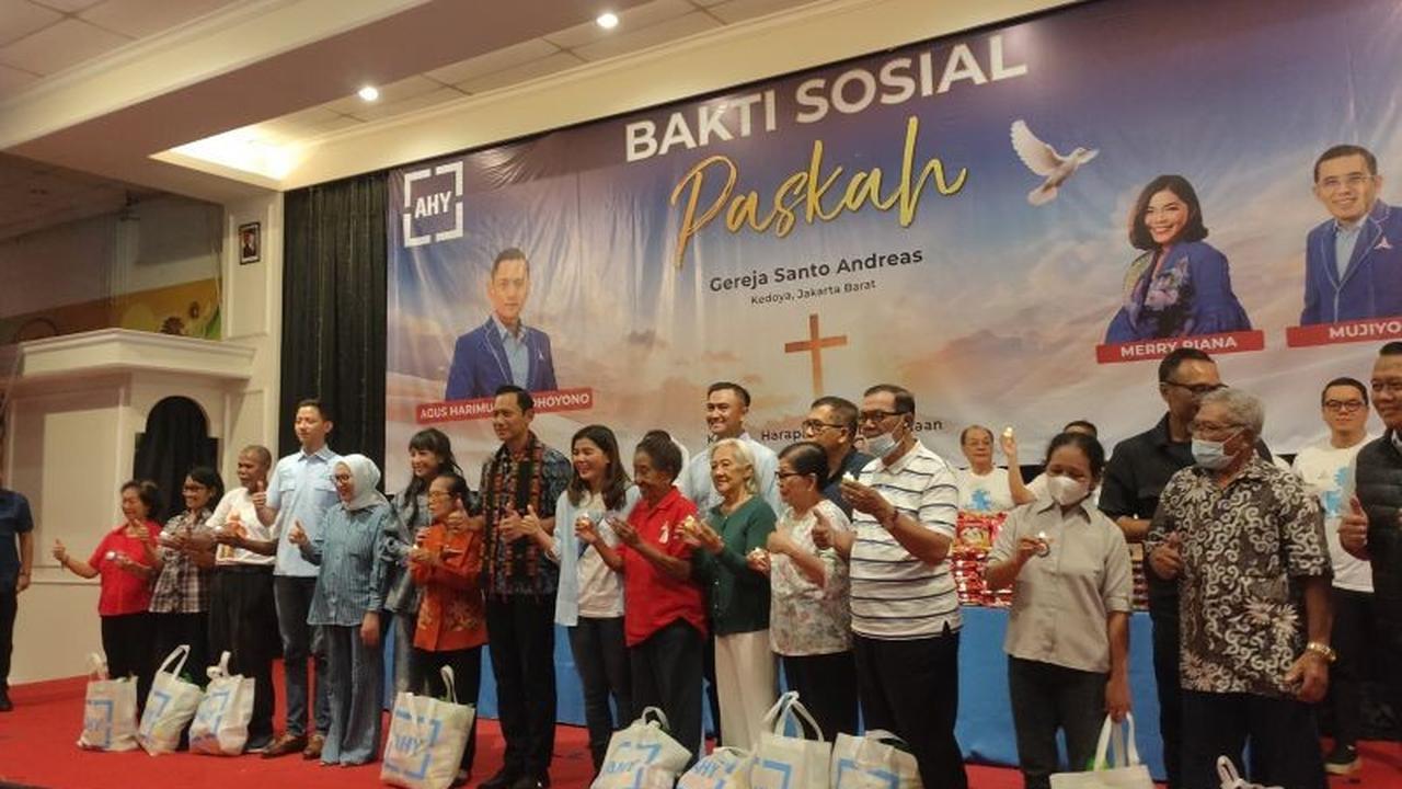 AHY Gelar Baksos Paskah di Kedoya, Tekankan Pentingnya Infrastruktur Merata