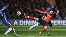 Di laga lainnya, Chelsea juga memastikan diri lolos ke babak perempat final Piala FA setelah menjinakkan Luton Town dengan skor 3-2 di Kenilworth Road, Kamis (3/32022). (AP/Ian Walton)