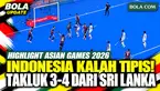 HIGHLIGHT ASIAN GAMES 2026: Indonesia Kalah Tipis 3-4 dari Sri Lanka di Pool A Hockey Putra
