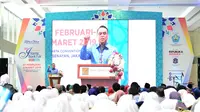Wakil Ketua Umum Dewan Masjid Indonesia Syafruddin membuka Islamic book Fair 2019 yang di gelar di Kompleks Gelora Bung Karno (GBK), Rabu (17/2/2019). (Istimewa)