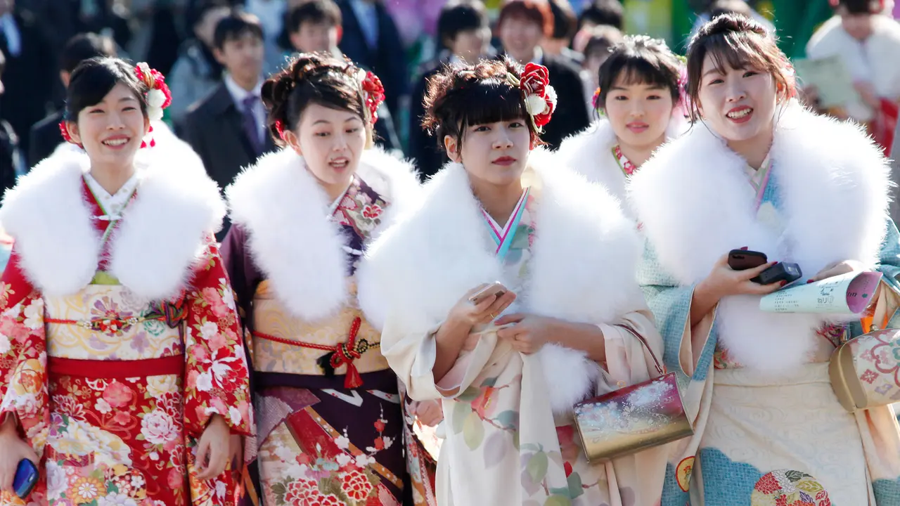 Keseruan Gadis-Gadis Jepang Rayakan Hari Kedewasaan dengan Berkimono