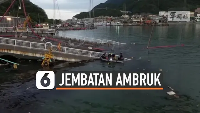 VIDEO: 7 WNI Jadi Korban Jembatan Ambruk di Taiwan