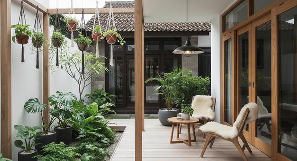 7 Ide Teras Belakang dengan Taman Mini ala Rumah Skandinavia, Nyaman dan Estetik