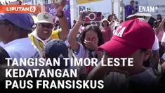 Warga Timor Leste Menangis Lihat Paus Fransiskus Secara Langsung