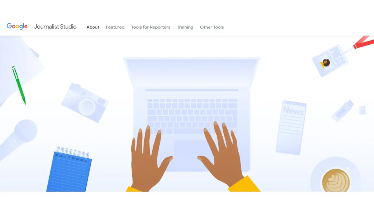 Ilustrasi Journalist Studio dari Google