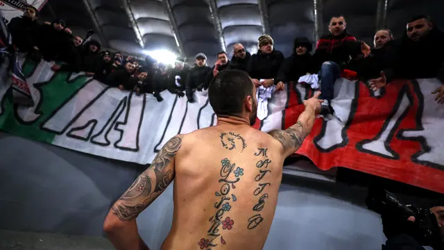 Selebrasi Pemain AC Milan Usai Singkirkan Lazio di Semifinal Coppa Italia