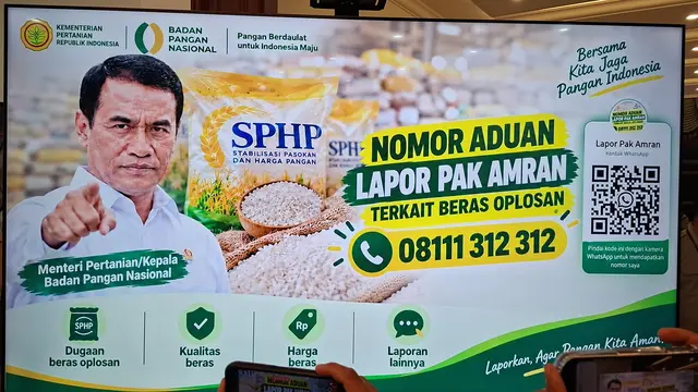 Lapor Pak Amran, Kanal Aduan Pelanggaran Beras Oplosan