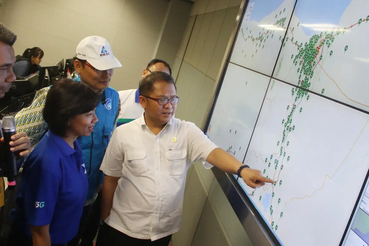 Menkominfo Cek Persiapan Trafik Telekomunikasi