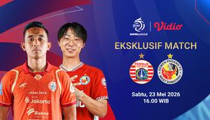 Live Streaming Persija vs Semen Padang FC, Eksklusif di Vidio