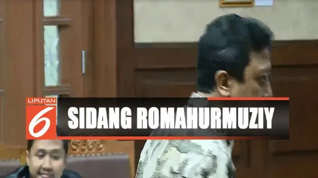 Romi memohon kepada hakim untuk bisa pindah tahanan ke Rutan Cipinang dengan alasan tidak konsentrasi ketika beribadah.