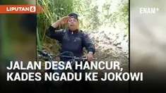 Kades di Sulbar Curhat ke Jokowi, Puluhan Tahun Jalan Desanya Hancur