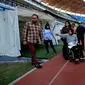 Wali Kota Surabaya Tri Rismaharini sidak di Stadion Gelora Bung Tomo. (Foto: Liputan6.com/Dian Kurniawan)