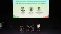 Co-Founder di Gojek, Kevin Aluwi, Managing Director di Digitaraya, Nicole Yap, dan Christian Lopulalan, Industry Analyst di Google